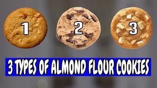 3 TYPES OF ALMOND FLOUR COOKIES IN KETO BAKING [upl. by Salta759]