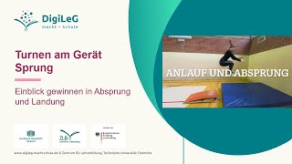 Turnen am Gerät Sprung  Anlauf und Absprung  LehrLernvideo [upl. by Jevon]