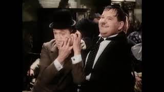 Laurel and Hardy  Classic Comedy Series  Thicker then Water Restored Color Version [upl. by Justinn551]