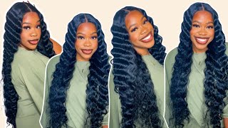 CUTE 35 Synthetic Crimp Wig😍 Sensationnel Vice Unit 6 PrePlucked HD Lace Wig [upl. by Dougall]