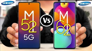 Samsung Galaxy M52 5G vs Samsung Galaxy M62 [upl. by Terb]