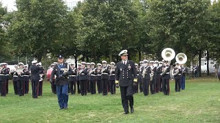 Marinierskapel Tamboers ampPijpers KM  ontvangst van NAVO admiraal Rob Bauer  5 september 2024 [upl. by Ettelloc259]