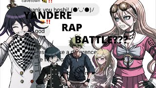 YANDERE RAP BATTLE kokichi VS miu DRV3 lyric prank [upl. by Kedezihclem443]