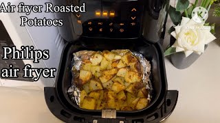 Roasted potatoes in air fryer  Philips air fryer  cook with Romesa [upl. by Riess]