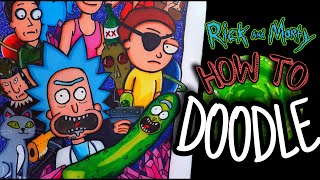 HOW TO DOODLE  RICK AND MORTY  NOOBNOOB [upl. by Ennire]