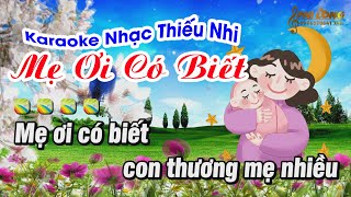 Karaoke Mẹ Ơi Có Biết Nhạc Thiếu Nhi Beat Chuẩn  Karaoke Phi Long [upl. by Meehyr]