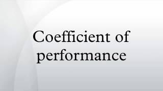 Coefficient of performance [upl. by Ailed]