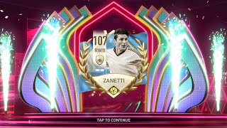 WELCOME JAVIER ZANETTI   F2P CLAIMING ZANETTI  GAMEPLAY REVIEW  FIFA MOBILE 22 [upl. by Hedvige]