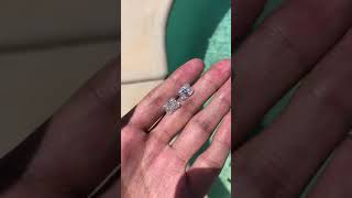 Crushed Ice vs Brilliant Cut Radiant Moissanite [upl. by Huskamp]