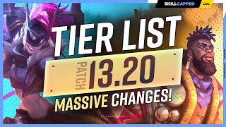 NEW TIER LIST for PATCH 1320  MASSIVE CHANGES [upl. by Eiramasil319]