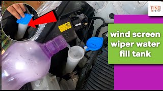 कार के वाइपर के लिए पानी कैसे भरे  wind screen wiper water fill tank [upl. by Gonzalez412]