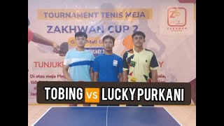 LAWAN KERASSS ⁉️ LUCKY PURKANI ZAKHWAN 🆚 TOBING BODAS TTC  ZAKHWAN CUP 2 [upl. by Yddub]