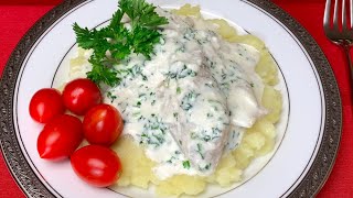 Cod In Creamy Parsley Sauce  quick easy and delicious [upl. by Delainey]