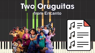 Sebastian Yatra  Two Oruguitas from Encanto  Piano Tutorial Sheet Music [upl. by Gisela]