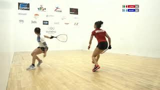 2018 Racquetball World Championships  Womens Singles Final  Martinez GUA vs Longoria MEX [upl. by Behnken]