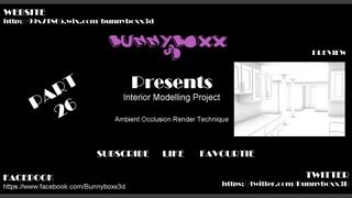 3ds Max Modelling a Complete Apartment Part 26 Ambient Occlusion Render [upl. by Leandro]