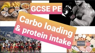 Carbo Loading  Protein intake  to help sports performance  GCSE PE [upl. by Curt]