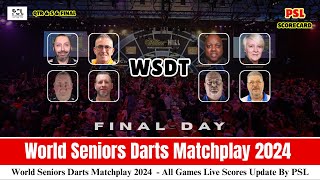 World Seniors Darts Matchplay 2024  WSDT Darts Live Score Update today  Final Day [upl. by Llerdnad]