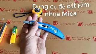 hướng dẫn cách cắt tấm mica nhựa Acrilic bằng dao rọc giấy tạo đường cắt đẹp và thẳng theo ý muốn [upl. by Higgins]