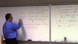 Advanced Calculus Lecture 3 part 1 Frechet Derivatives [upl. by Novonod472]