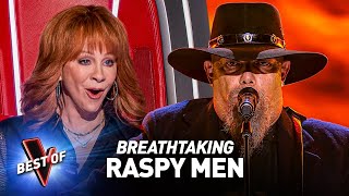 RASPIEST Male Voices in the Blind Auditions of The Voice [upl. by Bilow]