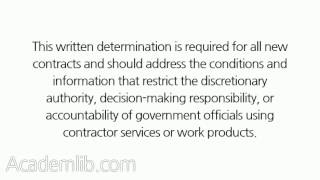 How do inherently governmental functions relate to the CORs duties [upl. by Huxham]