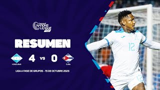 Resumen  Honduras vs Cuba  202324 Concacaf Nations League [upl. by Eatnuhs]