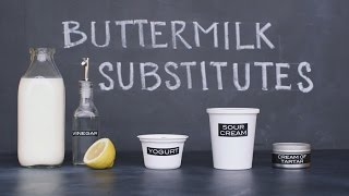 4 Simple quotHomemadequot Buttermilk Substitutions [upl. by Kred]