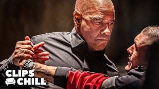 Denzel DESTROYS Arrogant Bad Guys Like No Other  The Equalizers Most Badass Action Scenes [upl. by Adnac]