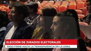 Se designaron jurados electorales para las elecciones Rectora y Vicerrector de la UMSA 20242027 [upl. by Friede281]