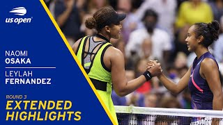 Naomi Osaka vs Leylah Fernandez Extended Highlights  2021 US Open Round 3 [upl. by Priestley]