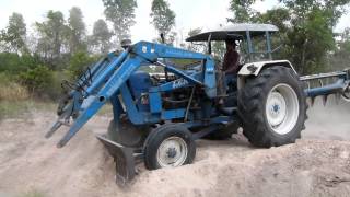 รถไถโหด Tractor Ford 6600 Turbo By Lek Modify [upl. by Aisemaj752]