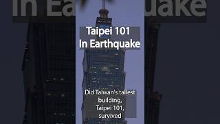 Taipei 101 Earthquake Survival Secret lovetaiwan taiwan taiwantouristspot [upl. by Alrac]