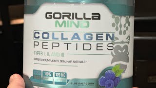 Gorilla Mind Collagen Peptides “Blue Raspberry” [upl. by Sheepshanks]