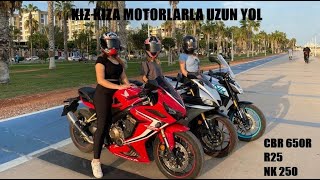 3 KIZ 3 MOTOSİKLET 2700 KM  PART 1 EDİRNEMERSİN [upl. by Theis]