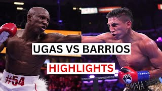 Mario Barrios vs Yordenis Ugas Highlights amp Knockouts [upl. by Ellis]