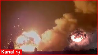 Thousands of tons of Russian ammunition  quotIskanderquot quotTochkaU” destroyed in 3 provinces overnight [upl. by Aihsoem]