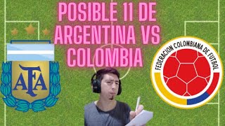 Argentina vs Colombia Posible 11 [upl. by Klehm]