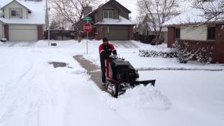 Toro Dingo 413 with 36 blade plowing snow [upl. by Ontine]