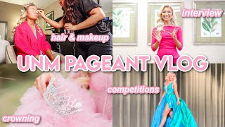 UNM Alabama Pageant Vlog  Pageant Day Outfits Competitions amp Crowning  Lauren Norris [upl. by Nolat]