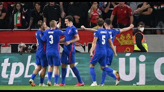 Hungary 04 England  World Cup  Qualification  All goals and highlights  02092021 [upl. by Anailuig]