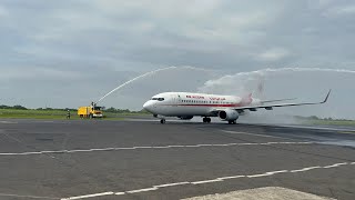 Inauguration Flight air Algerie 🎉🎉🎊 at Douala international airport cameroon 12 Oct 23 [upl. by Loy]