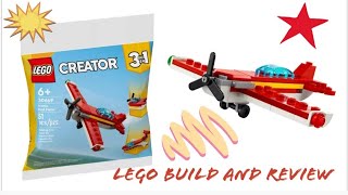 Building a LEGO Iconic Red Plane  Build Your Own Plane with LEGO [upl. by Nos]