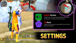 NEW Talkback  Switch access BRASIL Settings 2023  Enable THIS settings for MORE HEADSHOT freefire🔥 [upl. by Dolora]