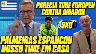 REAÃ‡Ã•ES IMPRENSA DO URUGUAI ENLOUQUECIDOS COM GOLEADA DO PALMEIRAS NO LIVERPOOL [upl. by Artemas255]