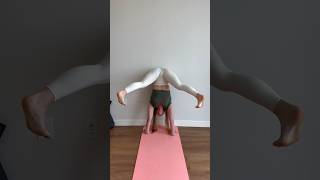 Wall handstand variation flexibility yogagirl stretching [upl. by Nacul]