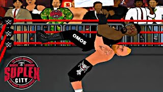 Brock Lesnar gave Omos a first class ticket to SUPLEX CITY 🎟️🔥 WrestleMania [upl. by Aikat]