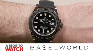 Rolex YachtMaster 42 Ref 226659 Watch HandsOn  New for Baselworld 2019  aBlogtoWatch [upl. by Ahsiemaj721]