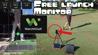 Free Launch Monitor App  WatchitGolf [upl. by Vedetta]