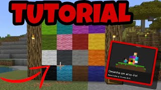 COMO DESBLOQUEAR A CONQUISTA quotDESENHA UM ARCOÍROquot no Minecraft [upl. by Esilahc]